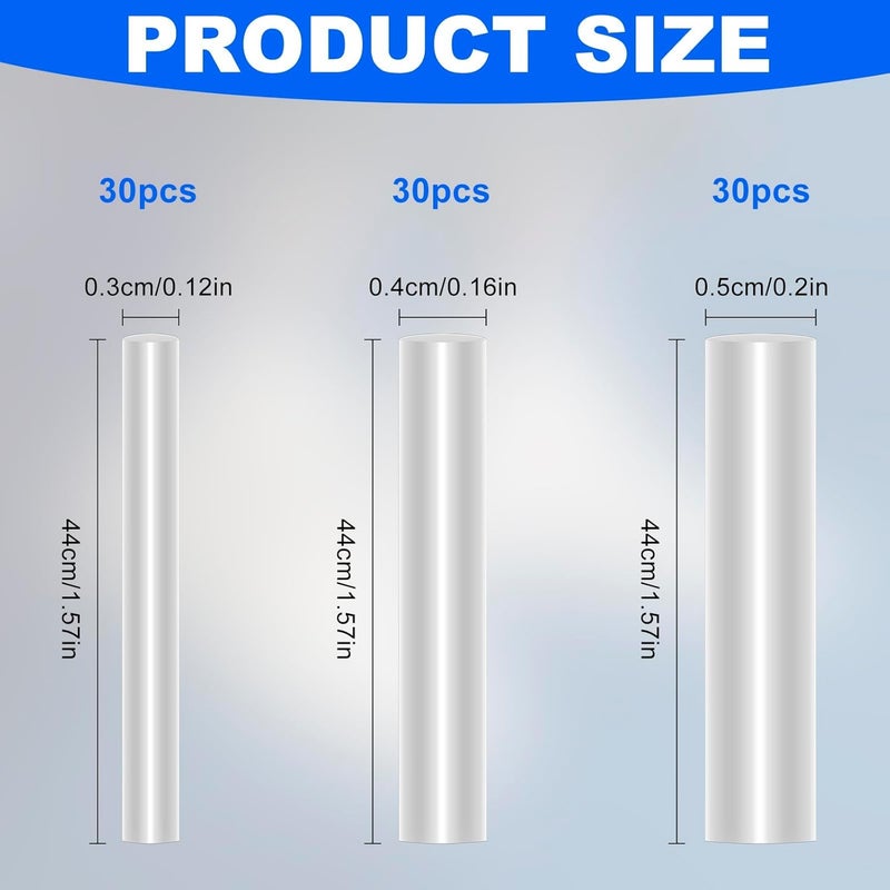 Asofelk 90PCS Aglets for Shoelaces, 3Size Clear Shoe Lace Ends Tips for Home, Heat Shrink Shoelace Tips, Sneakers Shoe Laces Shoelace Tips/Clear Sneaker Shoe Lace Shortening Repair Tip for Repairing - Image 1